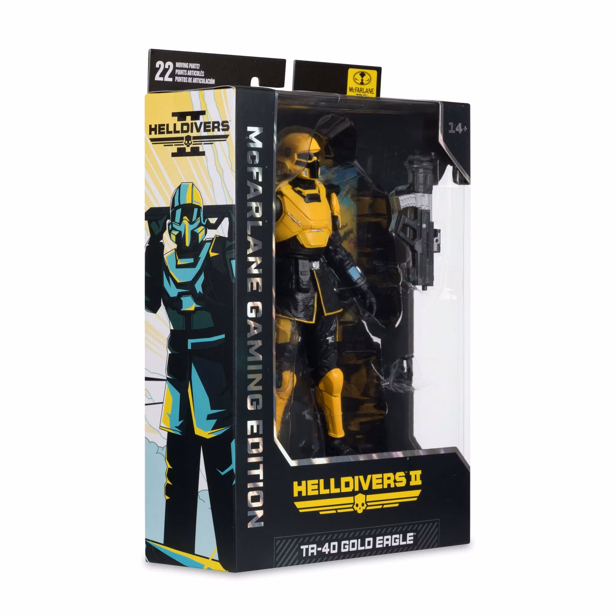 Helldivers 2 McFarlane Gaming Edition T4-40 Gold Eagle Action Figure