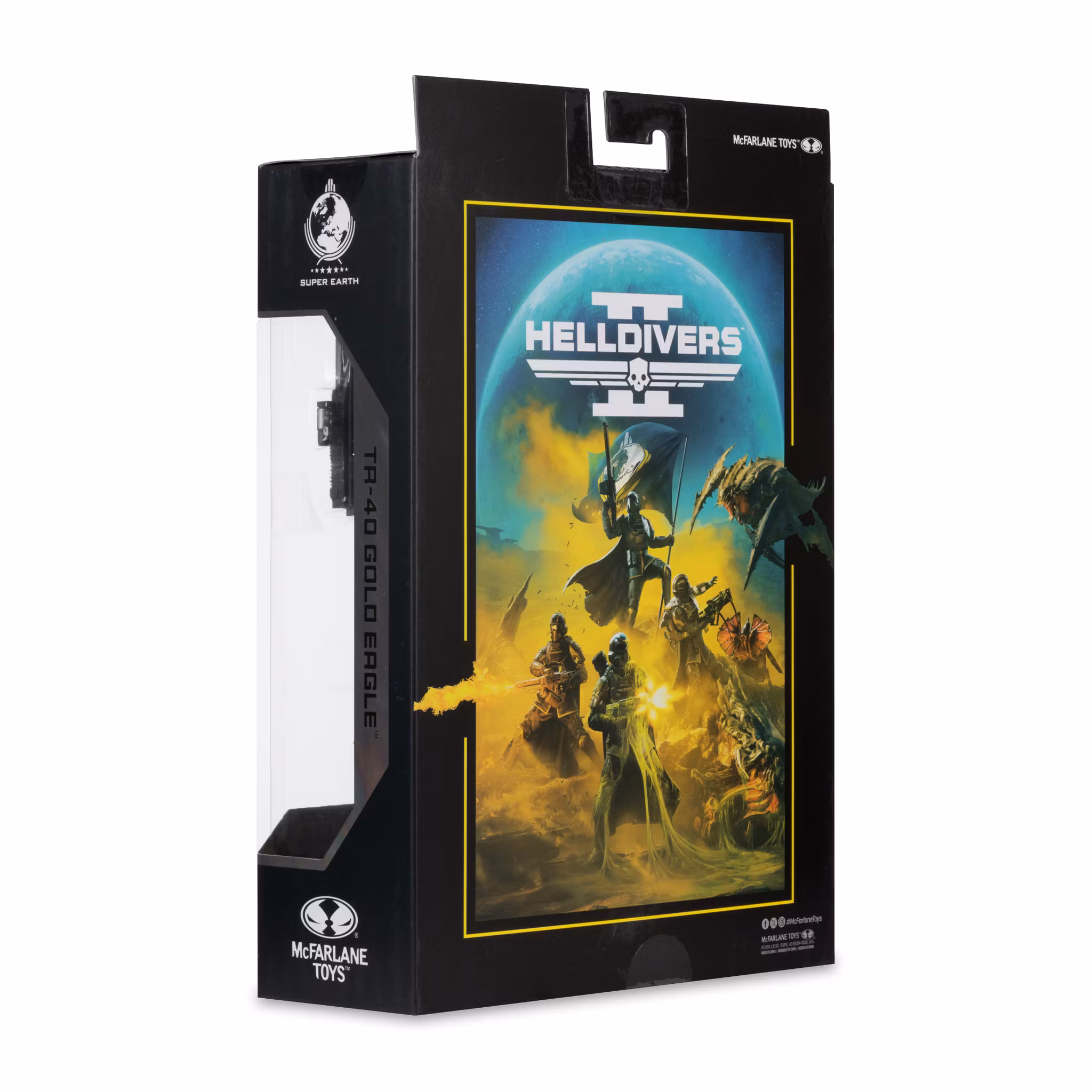 Helldivers 2 McFarlane Gaming Edition T4-40 Gold Eagle Action Figure