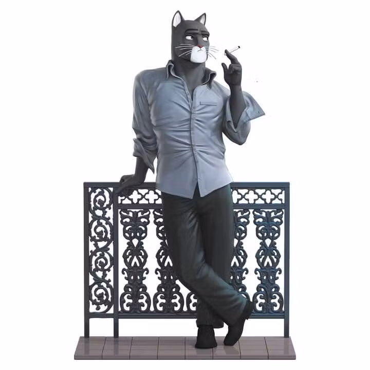 Blacksad Blacksad on the Balcony Resin Statue