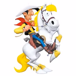 Lucky Luke Lucky Luke on Rearing Jolly Jumper Resin Statue