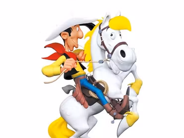Lucky Luke Lucky Luke on Rearing Jolly Jumper Resin Statue