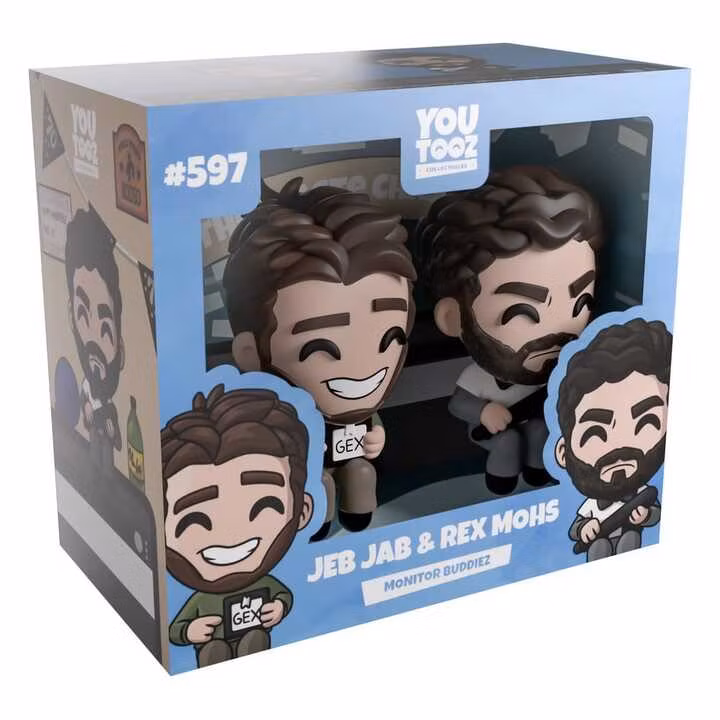 Scott the Woz Vinyl Figures Jeb Jab & Rex Mohs Monitor Buddiez