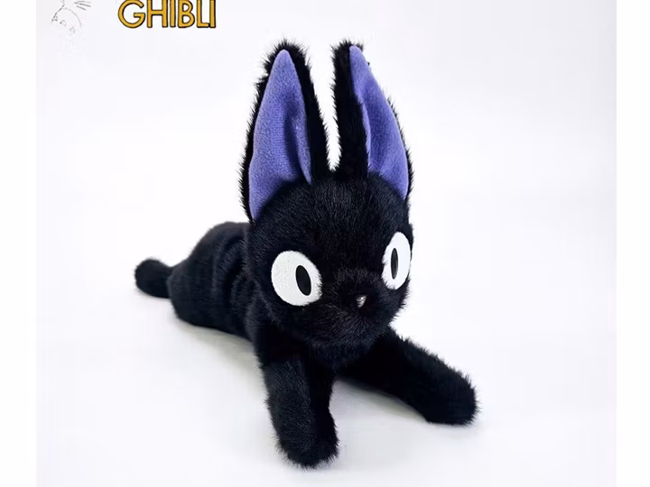 Kiki's Delivery Service Funwari Plush Figure Jiji Laying