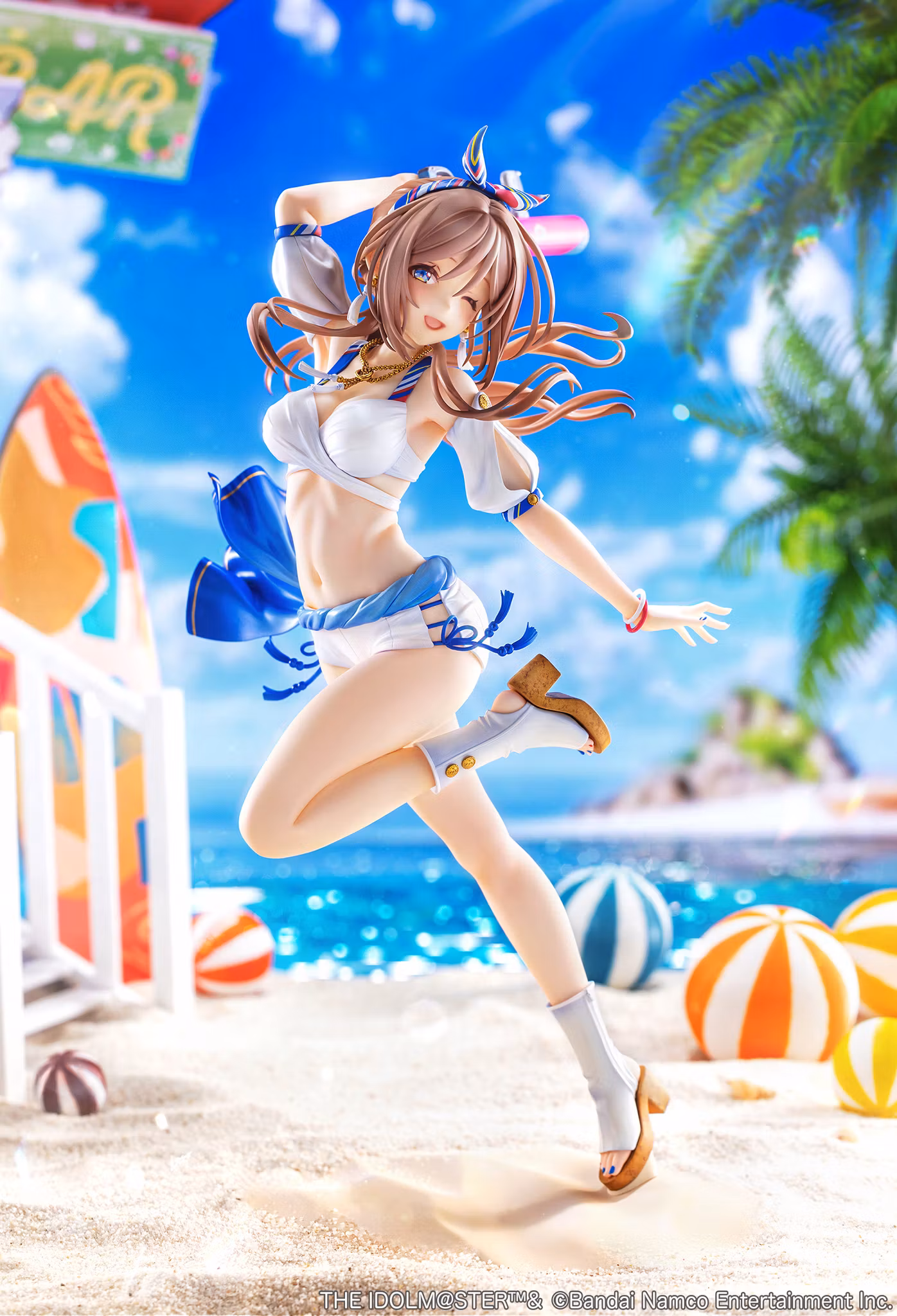 The Idolmaster Gakuen Rina Himezaki ("With You" in Semi Blue Outfit Bonus Ver.) 1/7 Scale Limited Edition Figure