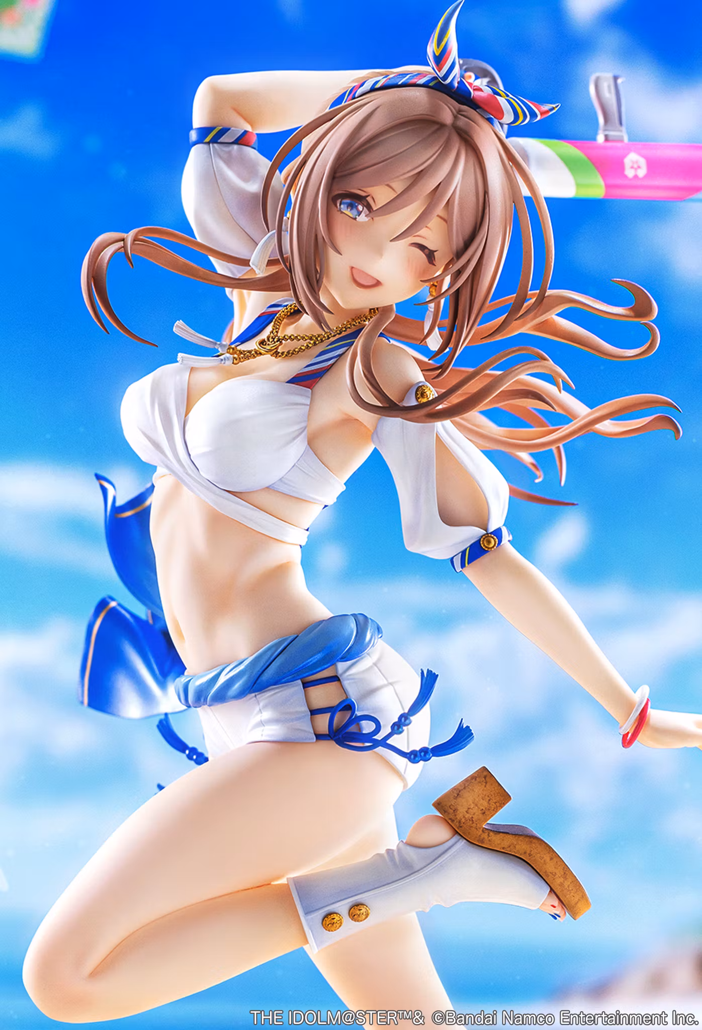 The Idolmaster Gakuen Rina Himezaki ("With You" in Semi Blue Outfit Bonus Ver.) 1/7 Scale Limited Edition Figure