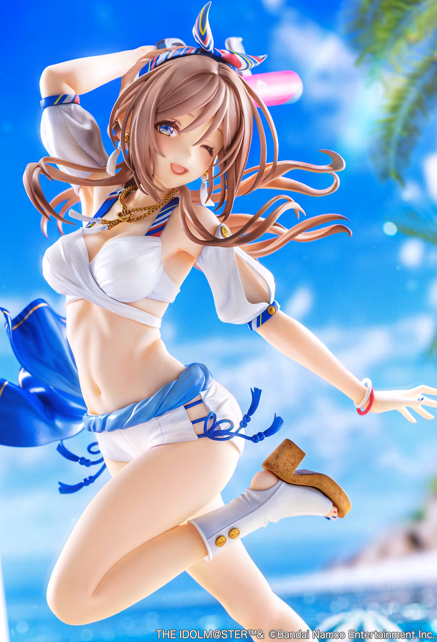 The Idolmaster Gakuen Rina Himezaki ("With You" in Semi Blue Outfit Bonus Ver.) 1/7 Scale Limited Edition Figure