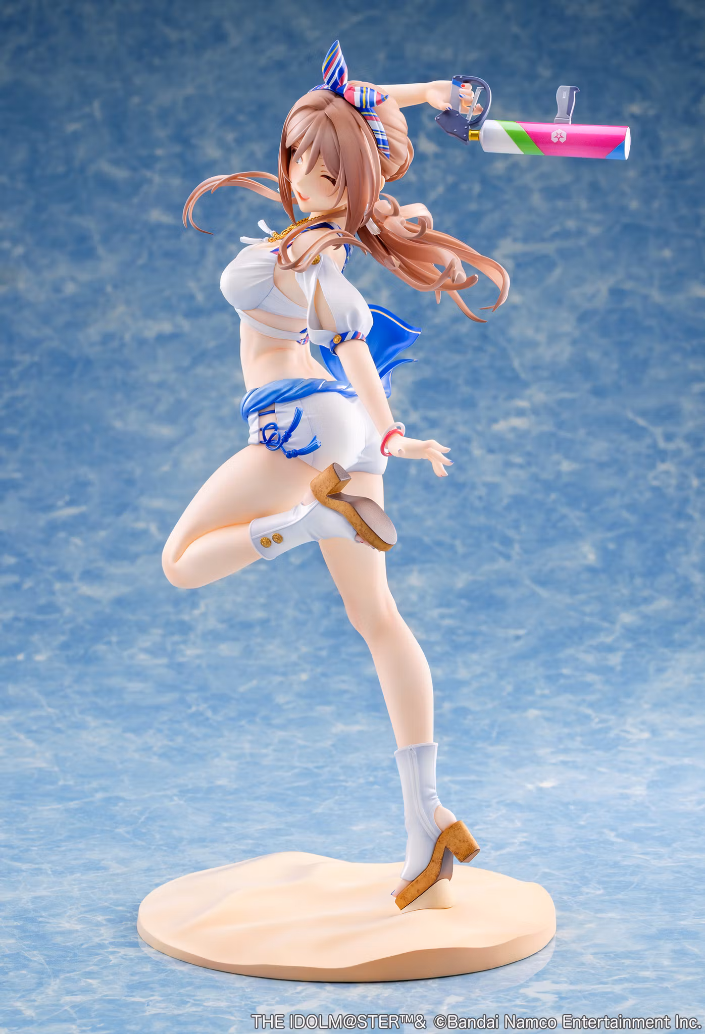 The Idolmaster Gakuen Rina Himezaki ("With You" in Semi Blue Outfit Ver.) 1/7 Scale Figure