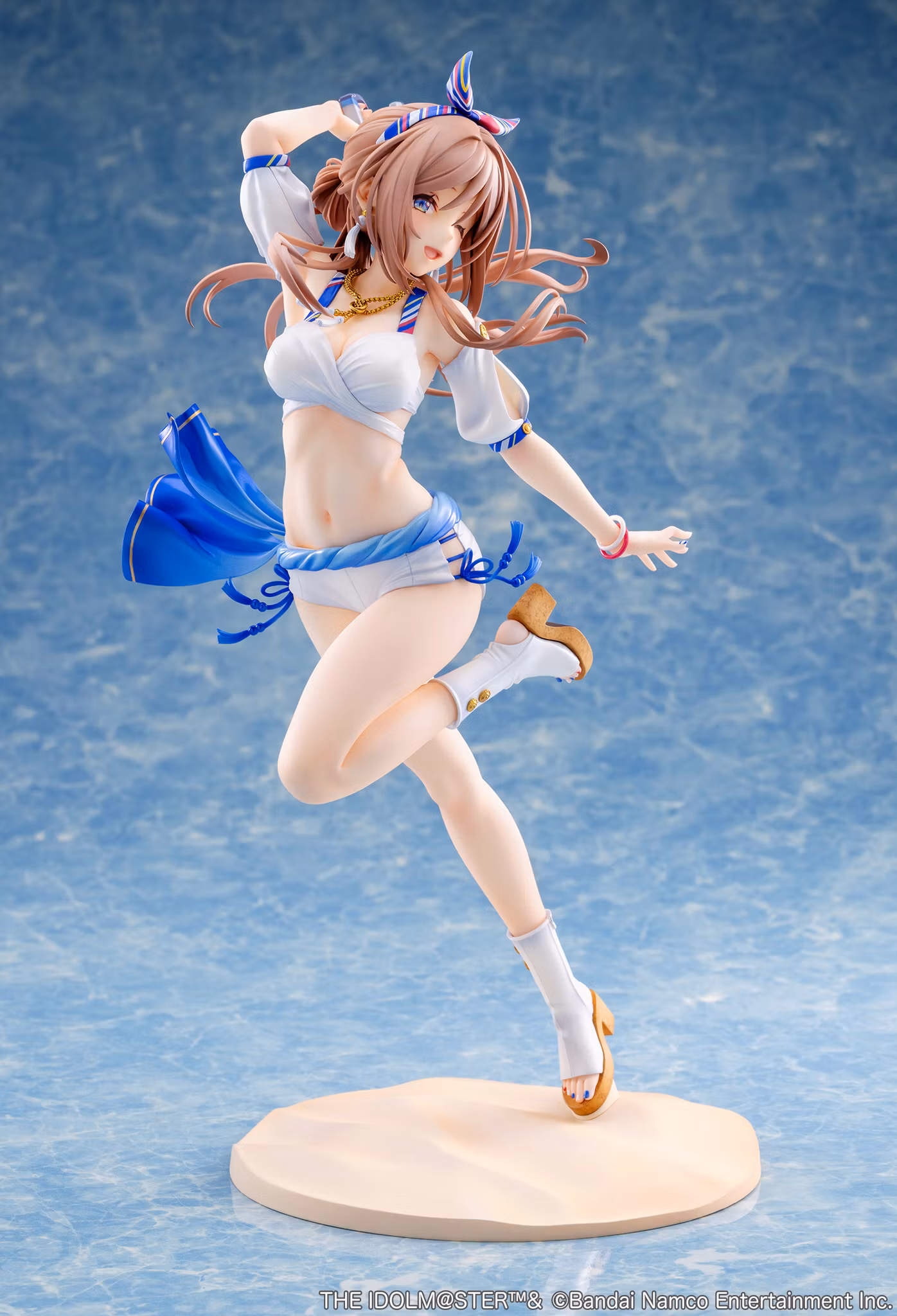 The Idolmaster Gakuen Rina Himezaki ("With You" in Semi Blue Outfit Ver.) 1/7 Scale Figure