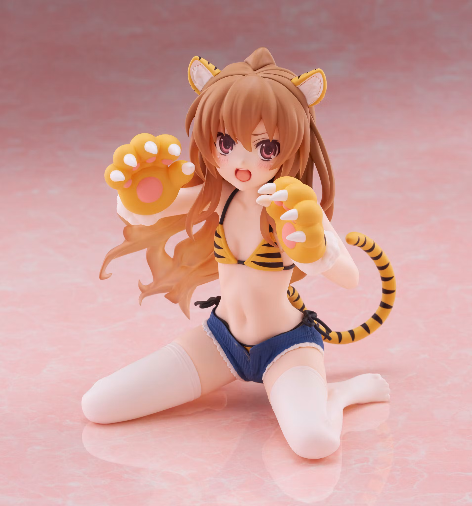 Toradora! Desktop Cute Taiga Aisaka (Tiger Costume Swimwear Ver.) Figure