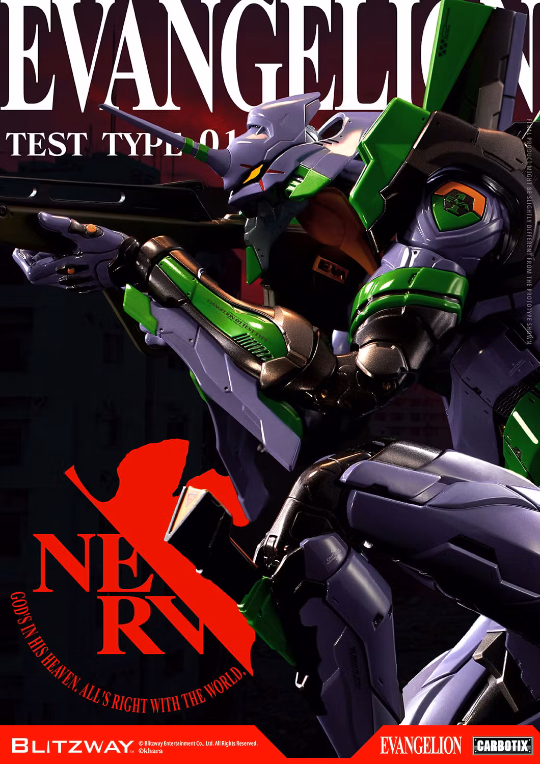 Rebuild of Evangelion Carbotix Evangelion Test Type Unit-01 (Standard Ver.) Action Figure