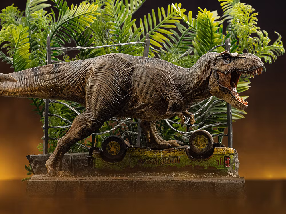 Jurassic Park Icons T-Rex Breakout Set A Scene Statue