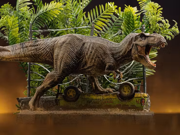 Jurassic Park Icons T-Rex Breakout Set A Scene Statue