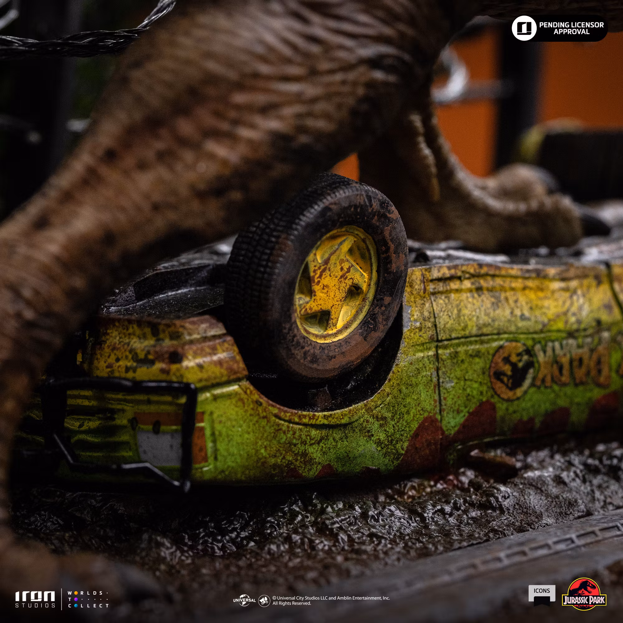 Jurassic Park Icons T-Rex Breakout Set A Scene Statue