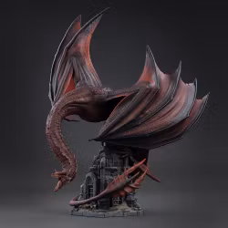 House of the Dragon Icons Caraxes Statue