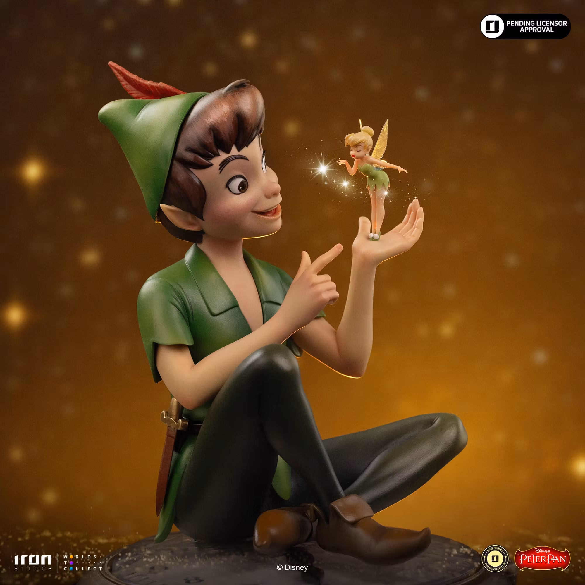 Peter Pan Disney Classics Peter Pan & Tinkerbell Statue