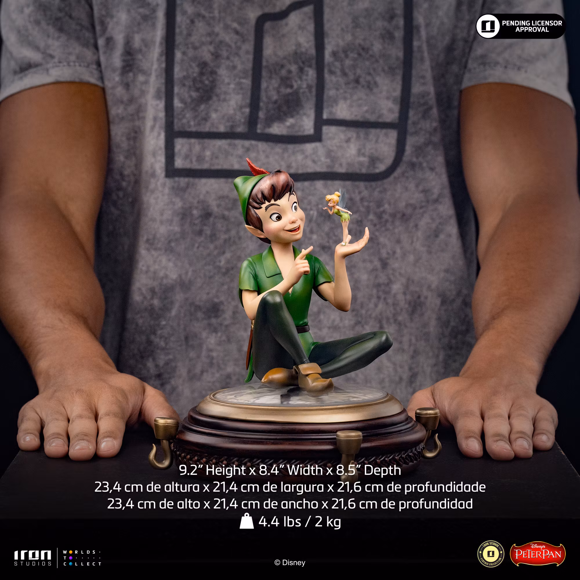 Peter Pan Disney Classics Peter Pan & Tinkerbell Statue