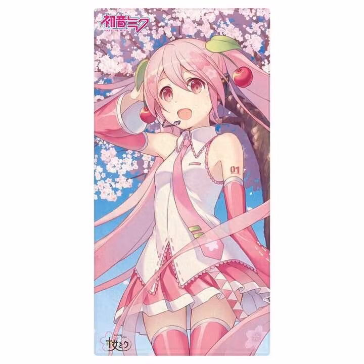 Vocaloid Hatsune Miku Towel Sakura 75 x 150