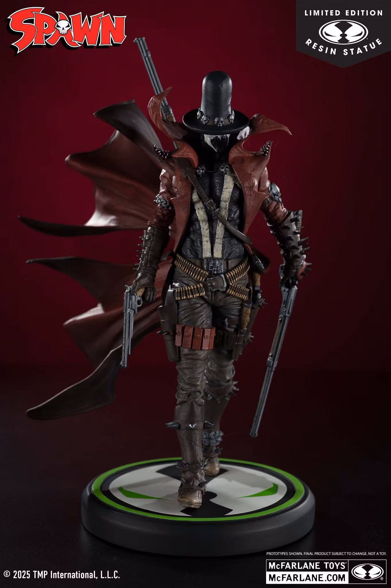 Spawn: Black, White & Red All Over Gunslinger Spawn 1/10 Scale Limited Edition Resin Statue