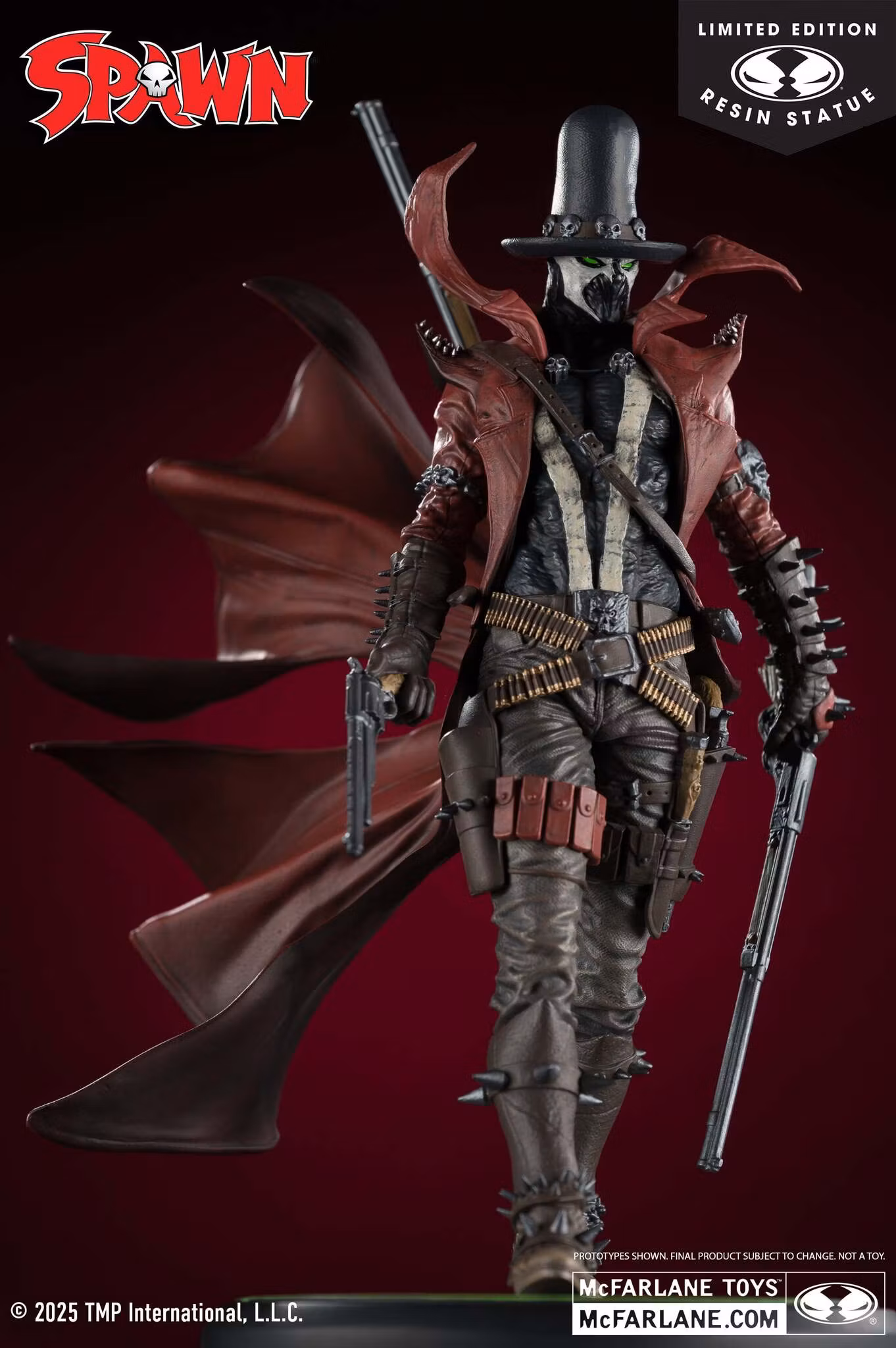Spawn: Black, White & Red All Over Gunslinger Spawn 1/10 Scale Limited Edition Resin Statue