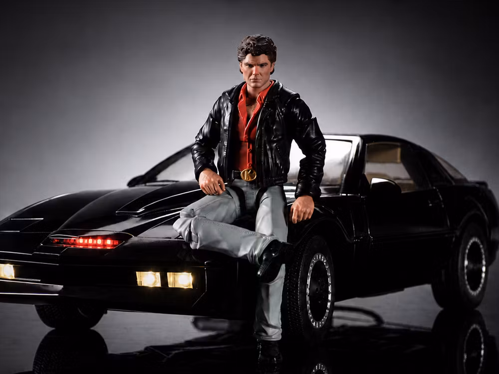 Knight Rider K.I.T.T. Vehicle and Michael Knight Action Figure 1/12 Scale Limited Edition Set