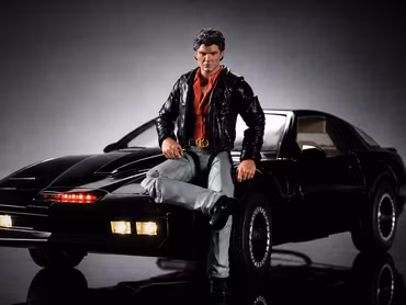 Knight Rider K.I.T.T. Vehicle and Michael Knight Action Figure 1/12 Scale Limited Edition Set
