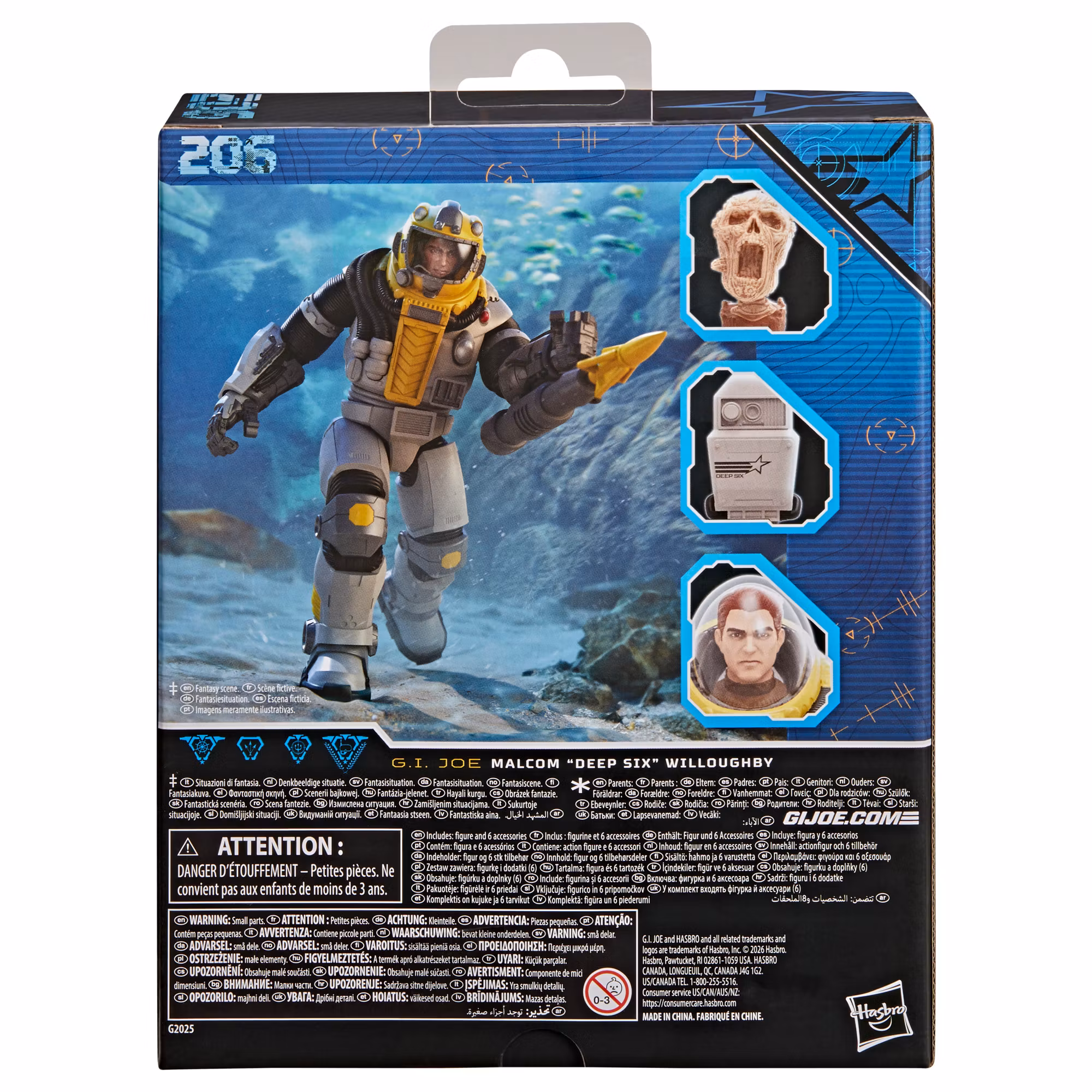 G.I. Joe Classified Series #206 Malcom "Deep Six" Willoughby Deluxe Action Figure