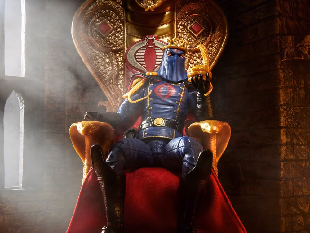 G.I. Joe Classified Series #221 Cobra Commander Action Figure with Throne Set