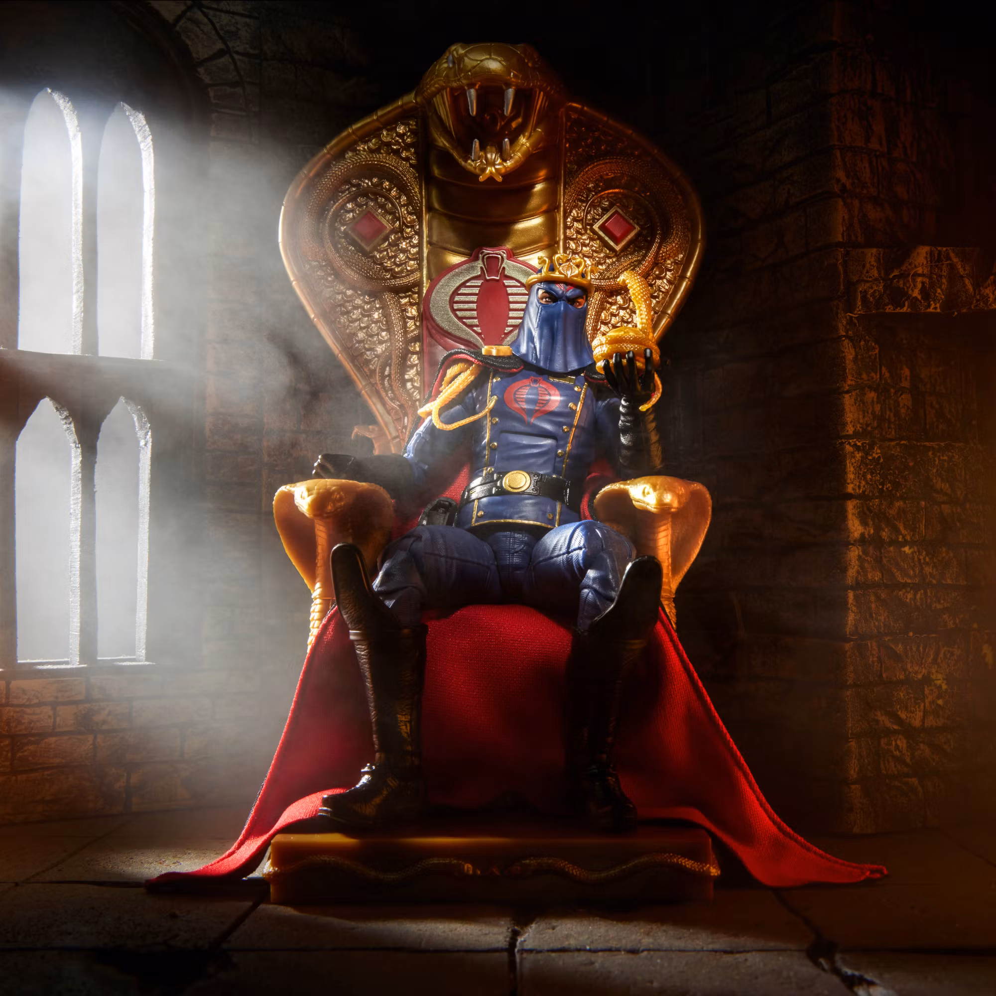 G.I. Joe Classified Series #221 Cobra Commander Action Figure with Throne Set
