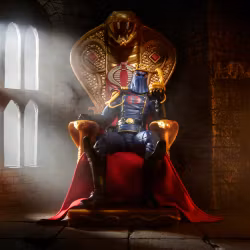 G.I. Joe Classified Series #221 Cobra Commander Action Figure with Throne Set
