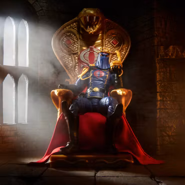 G.I. Joe Classified Series #221 Cobra Commander Action Figure with Throne Set