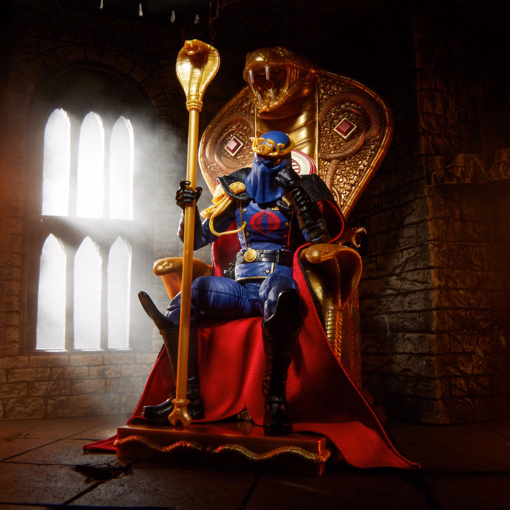 G.I. Joe Classified Series #221 Cobra Commander Action Figure with Throne Set