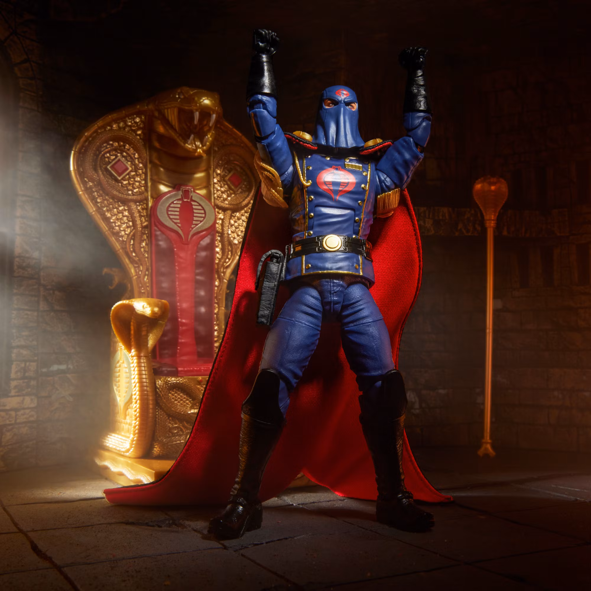 G.I. Joe Classified Series #221 Cobra Commander Action Figure with Throne Set