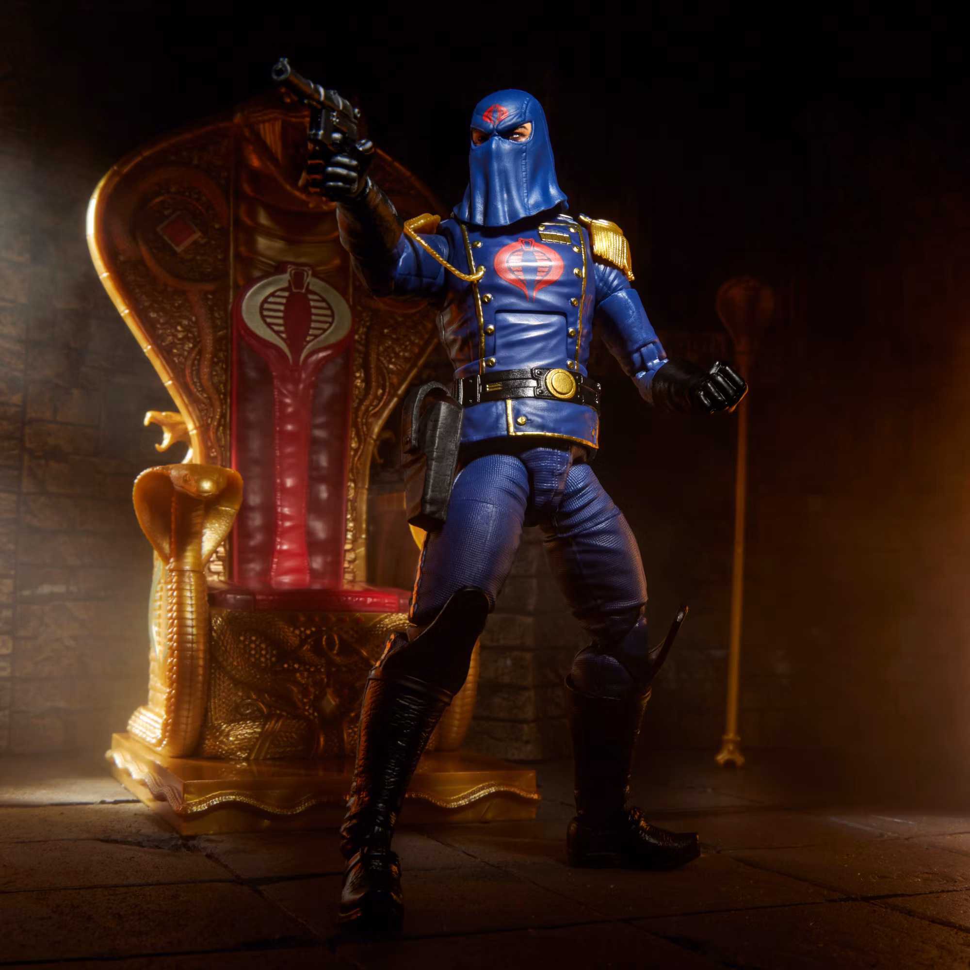 G.I. Joe Classified Series #221 Cobra Commander Action Figure with Throne Set