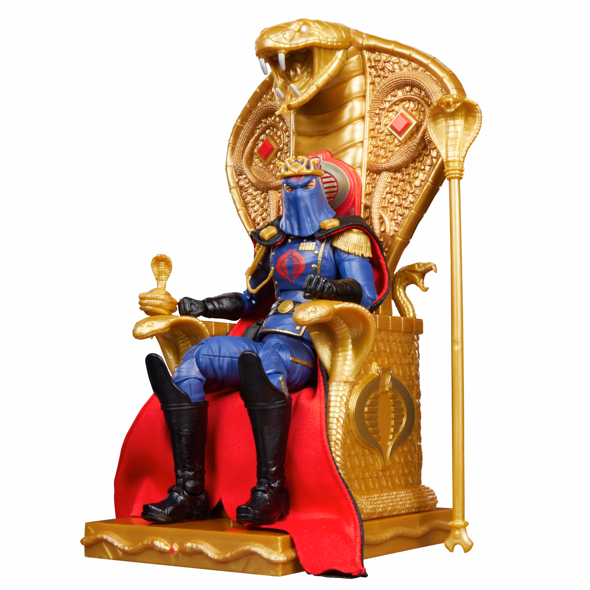 G.I. Joe Classified Series #221 Cobra Commander Action Figure with Throne Set