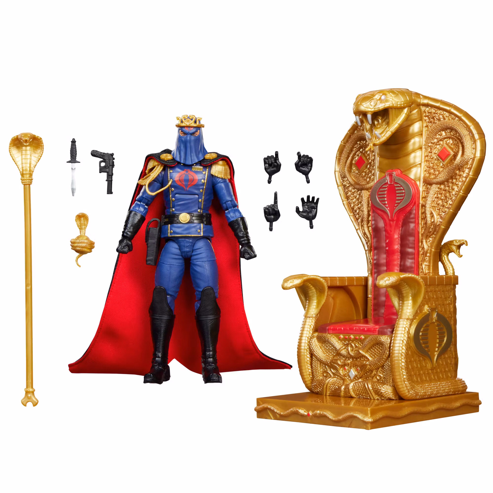G.I. Joe Classified Series #221 Cobra Commander Action Figure with Throne Set