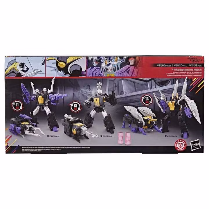 The Transformers: The Movie Studio Series Deluxe Class Insecticon Bombshell, Shrapnel & Kickback 3-Pack Action Figure