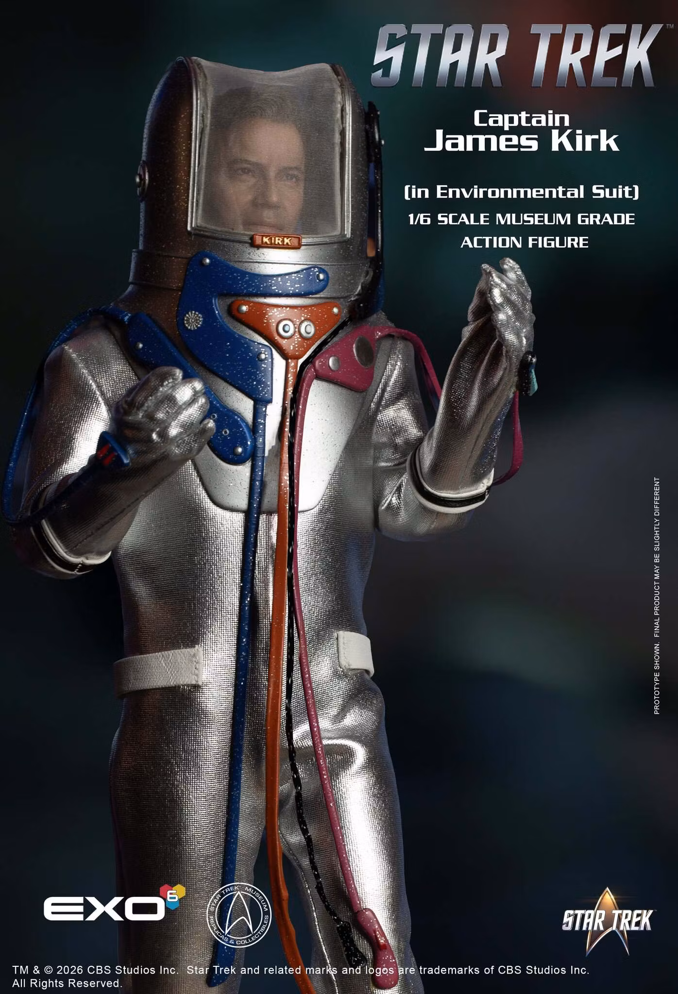 Star Trek: The Original Series Captain James T. Kirk (Environmental Spacesuit) 1/6 Scale Action Figure