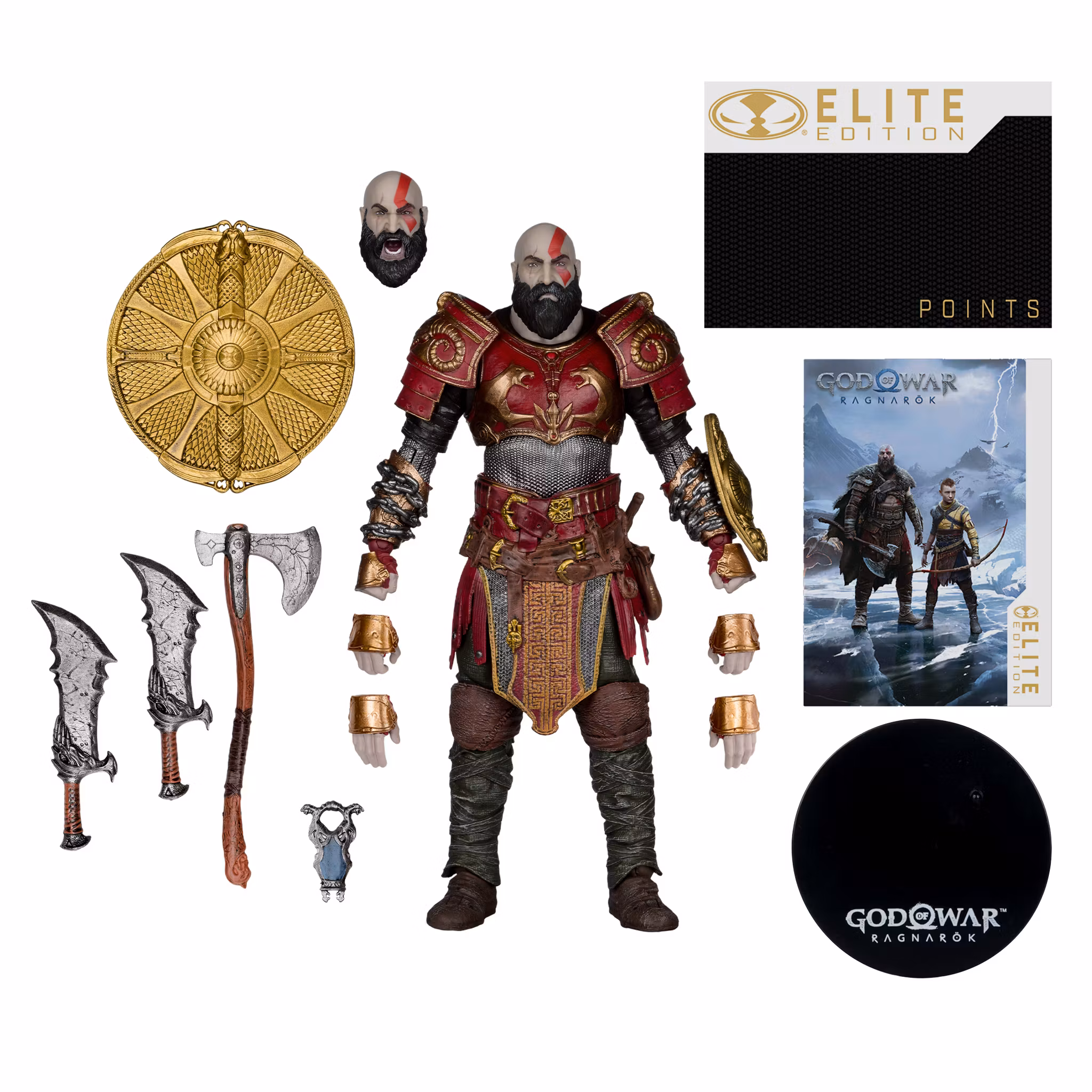 God of War Ragnarok McFarlane Elite Edition Kratos (Ares Armor) Deluxe Action Figure