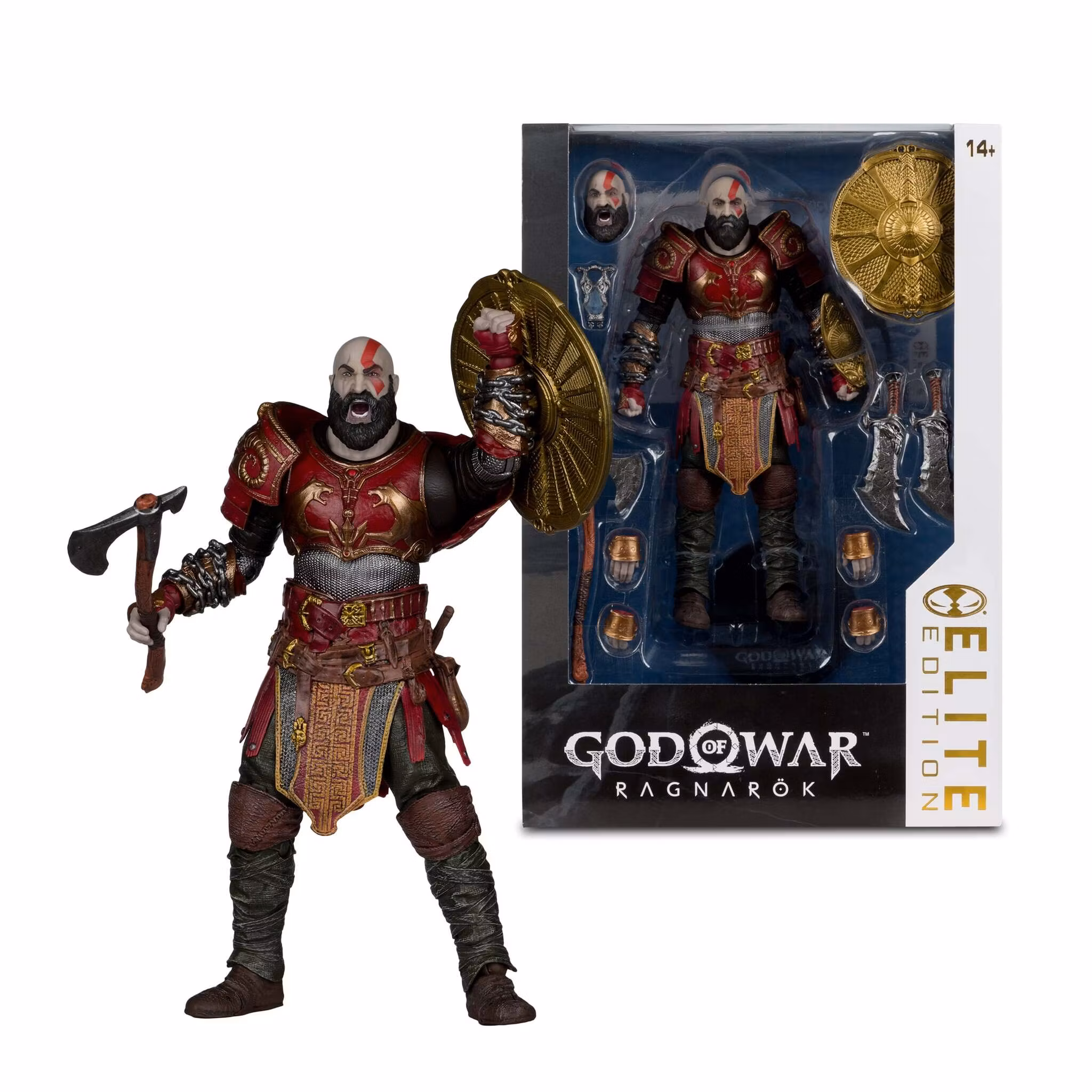 God of War Ragnarok McFarlane Elite Edition Kratos (Ares Armor) Deluxe Action Figure