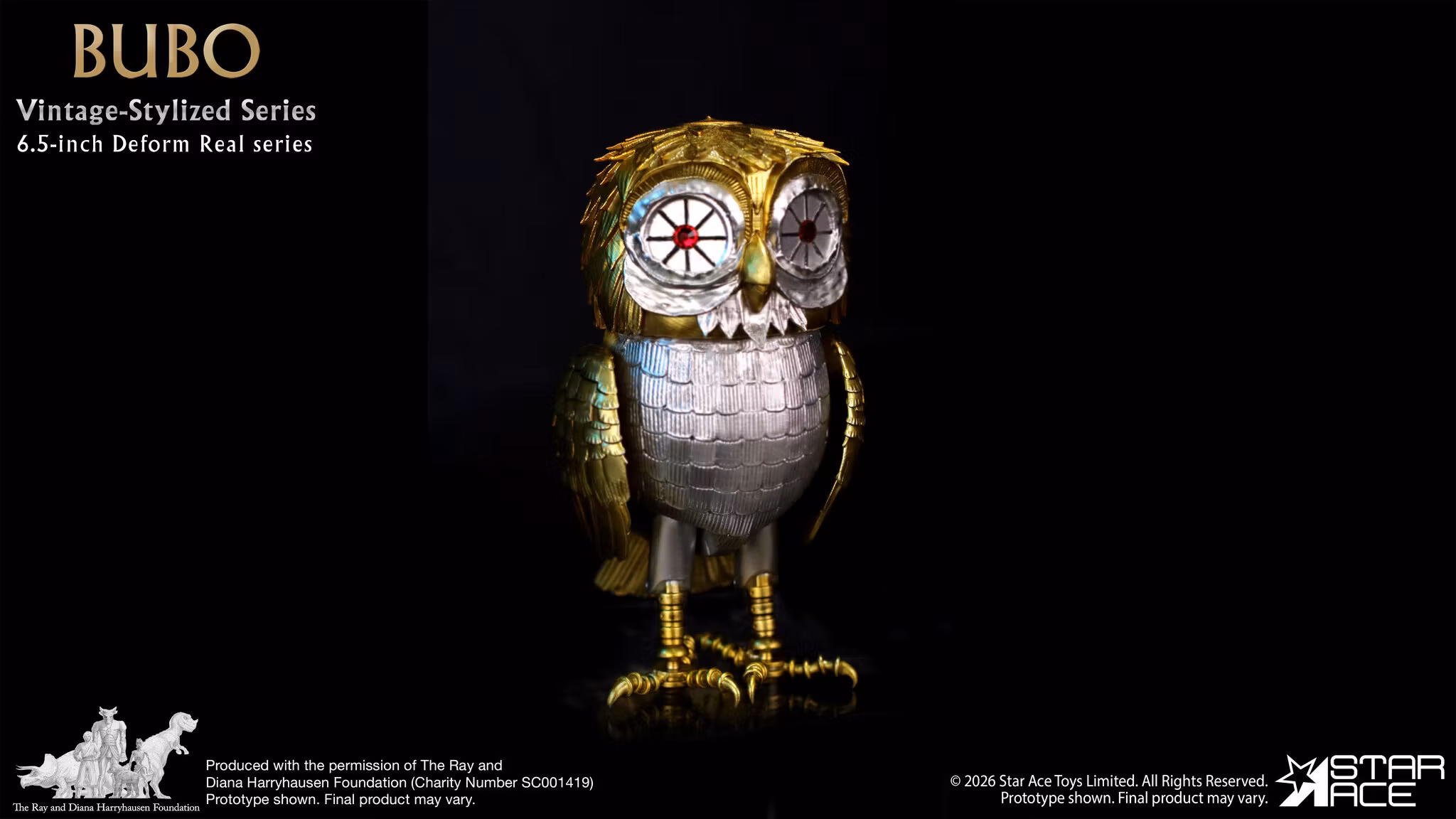 Clash of the Titans Ray Harryhausen Collection Vintage-Stylized Deform Real Series Bubo Soft Vinyl Figure