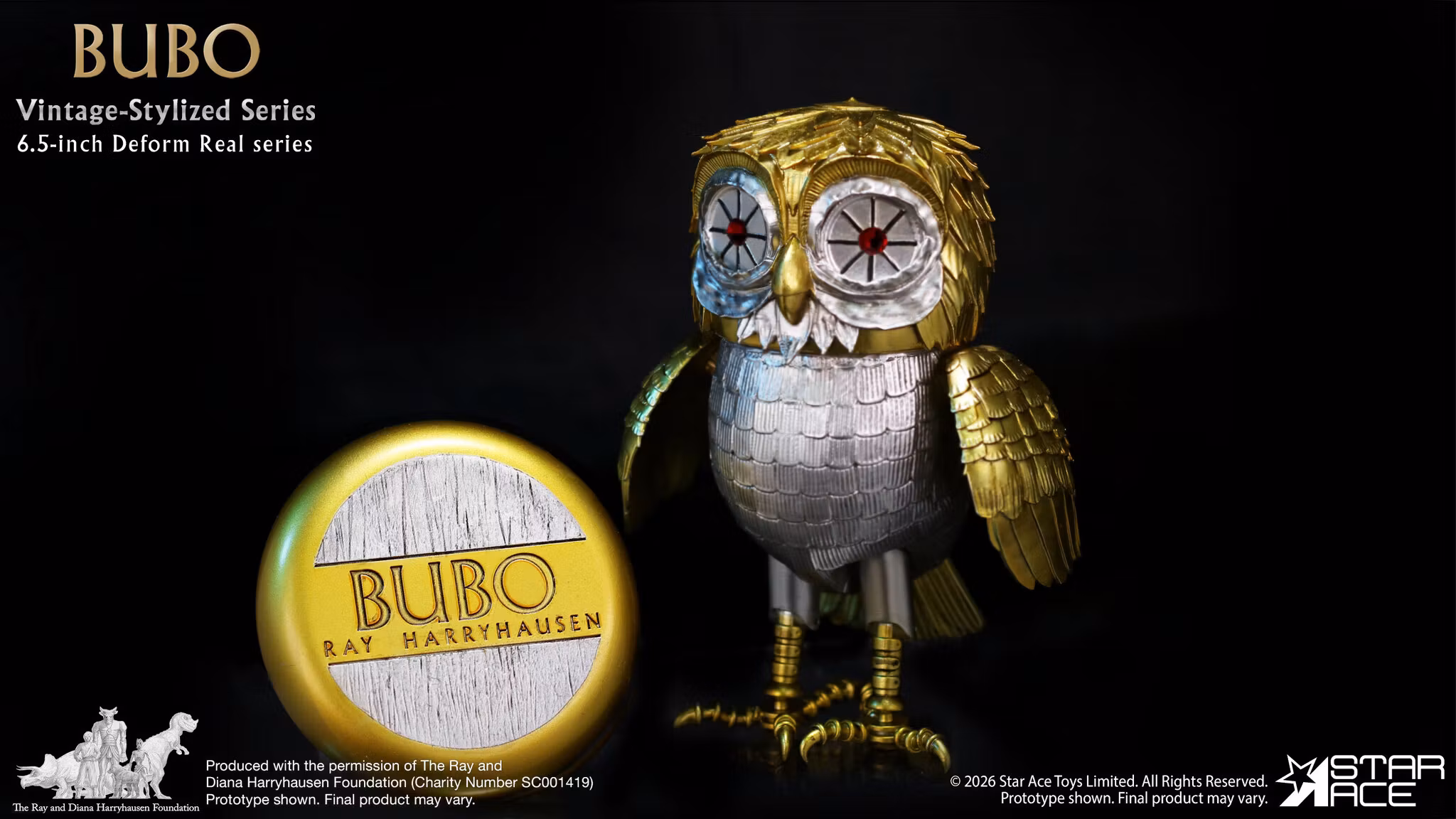 Clash of the Titans Ray Harryhausen Collection Vintage-Stylized Deform Real Series Bubo Soft Vinyl Figure