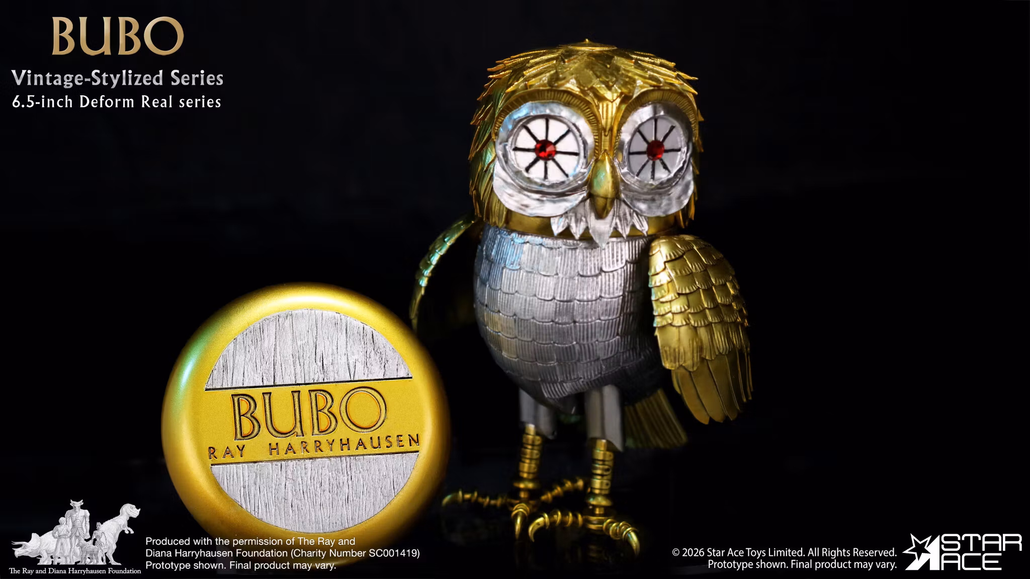 Clash of the Titans Ray Harryhausen Collection Vintage-Stylized Deform Real Series Bubo Soft Vinyl Figure
