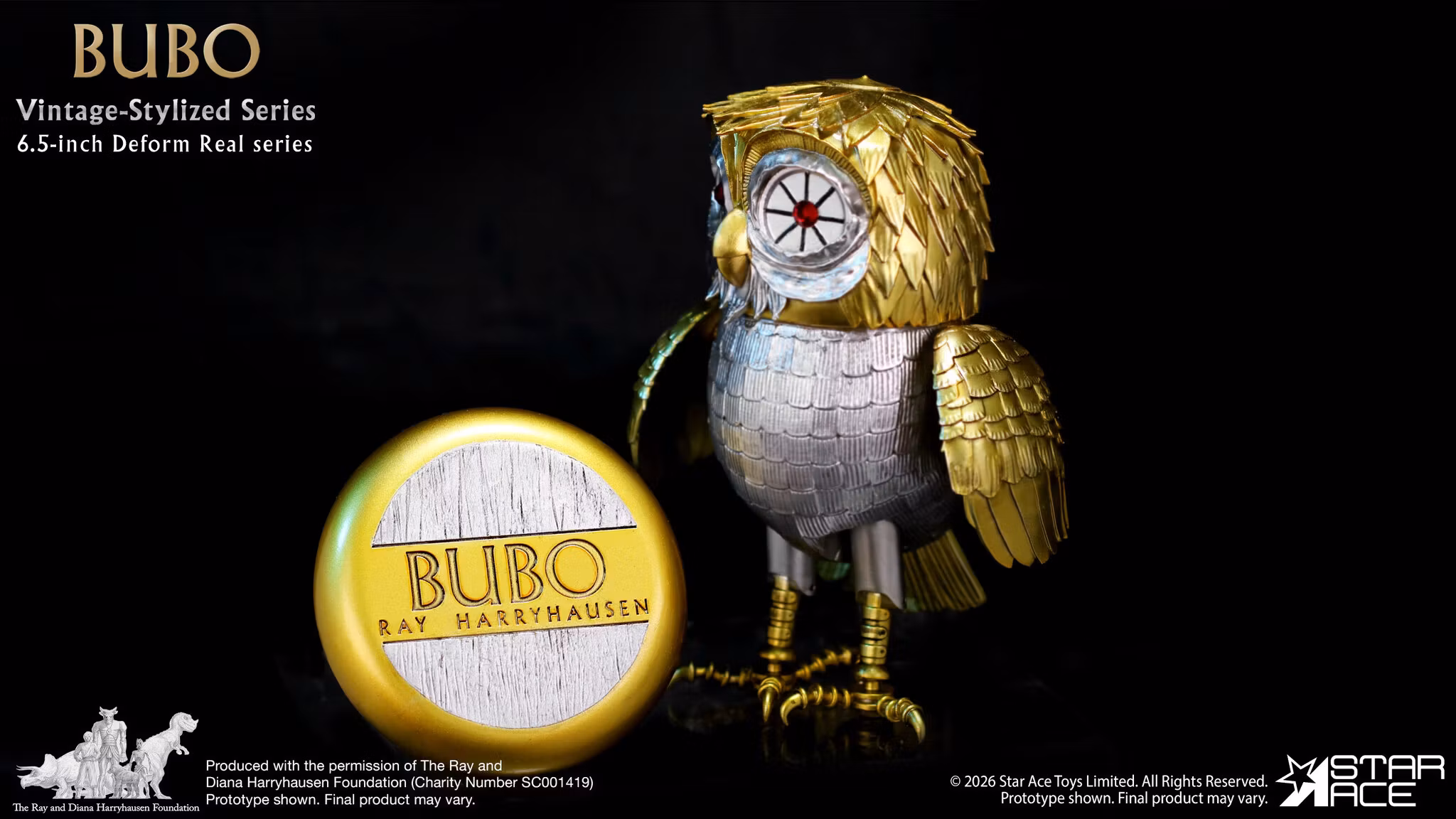 Clash of the Titans Ray Harryhausen Collection Vintage-Stylized Deform Real Series Bubo Soft Vinyl Figure