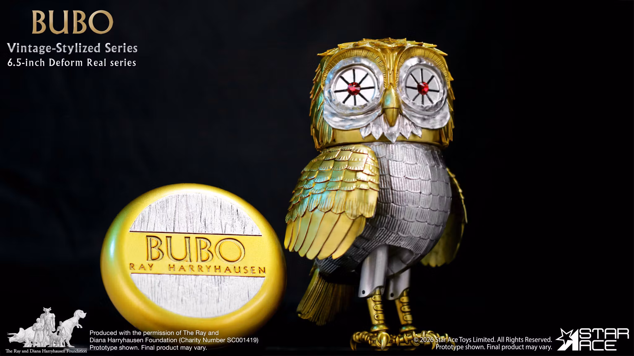 Clash of the Titans Ray Harryhausen Collection Vintage-Stylized Deform Real Series Bubo Soft Vinyl Figure