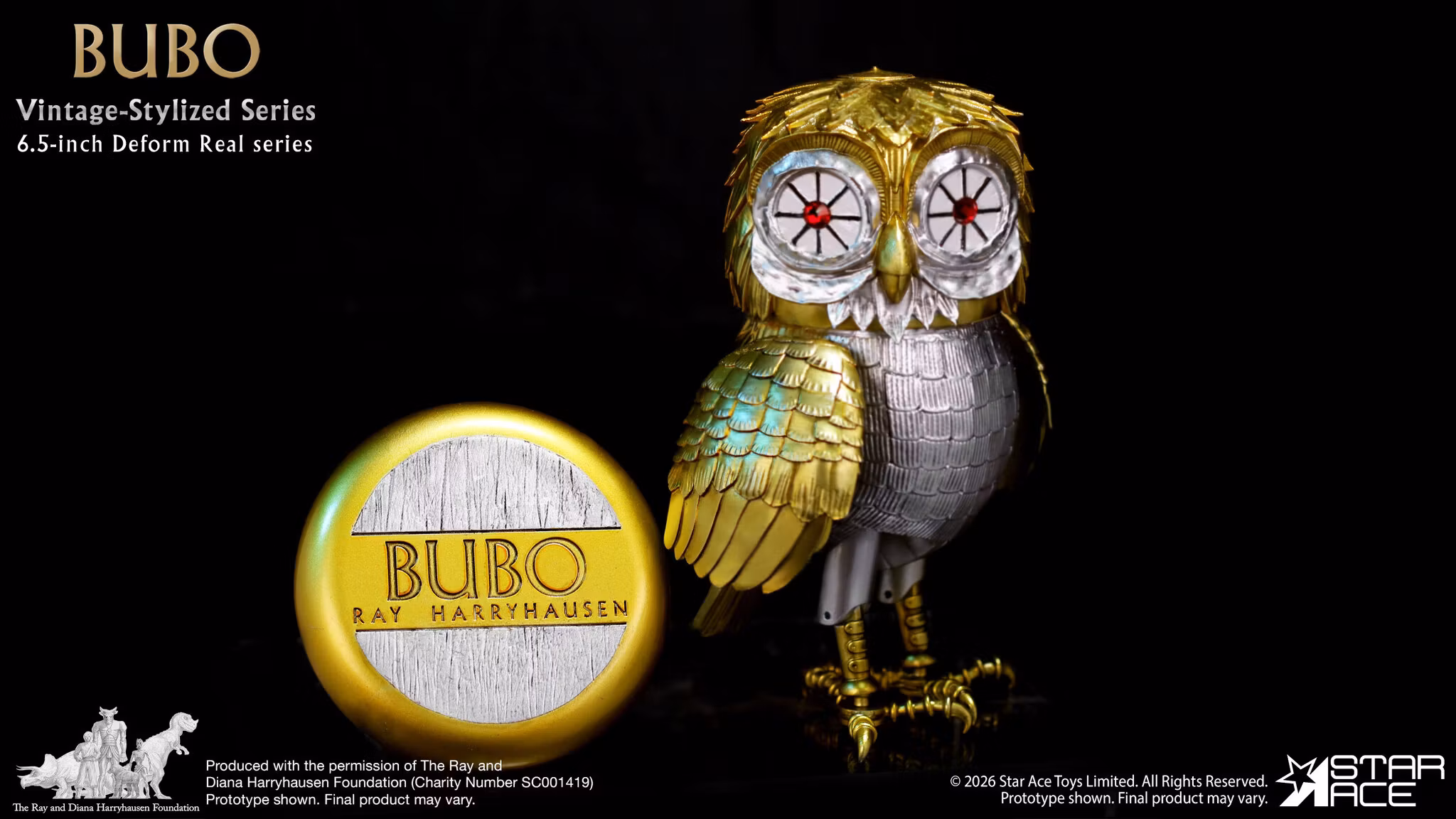 Clash of the Titans Ray Harryhausen Collection Vintage-Stylized Deform Real Series Bubo Soft Vinyl Figure