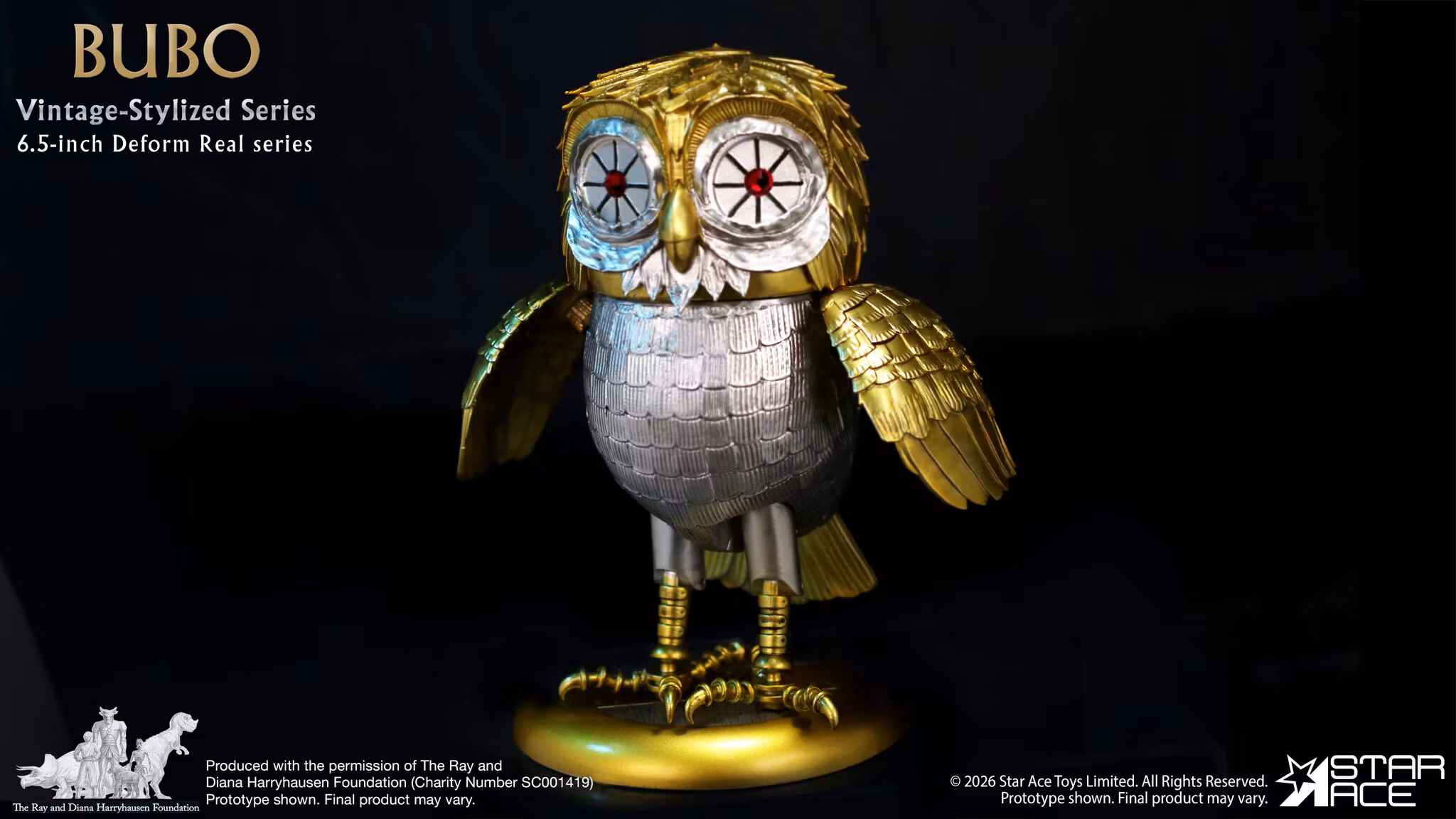 Clash of the Titans Ray Harryhausen Collection Vintage-Stylized Deform Real Series Bubo Soft Vinyl Figure