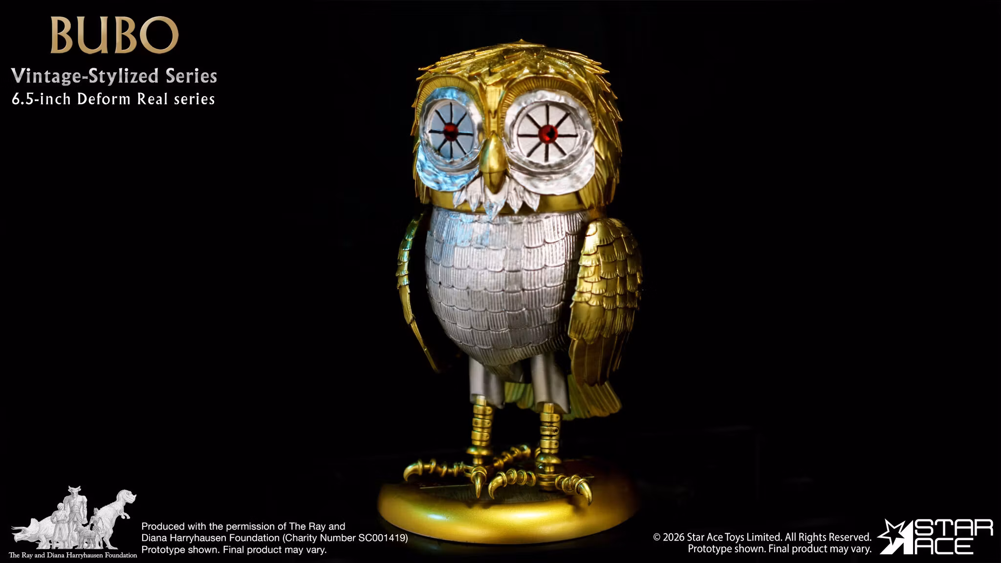 Clash of the Titans Ray Harryhausen Collection Vintage-Stylized Deform Real Series Bubo Soft Vinyl Figure