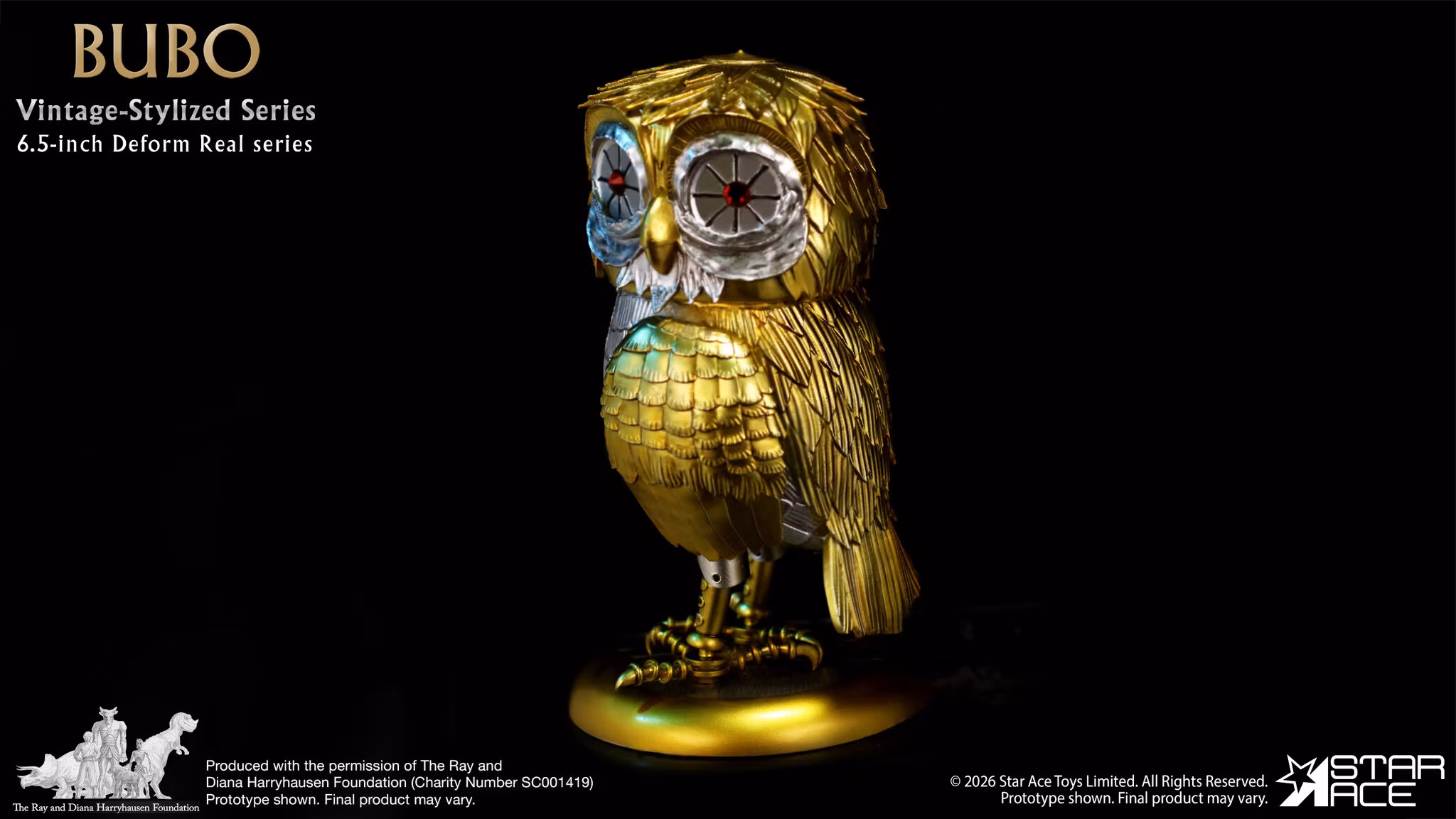 Clash of the Titans Ray Harryhausen Collection Vintage-Stylized Deform Real Series Bubo Soft Vinyl Figure