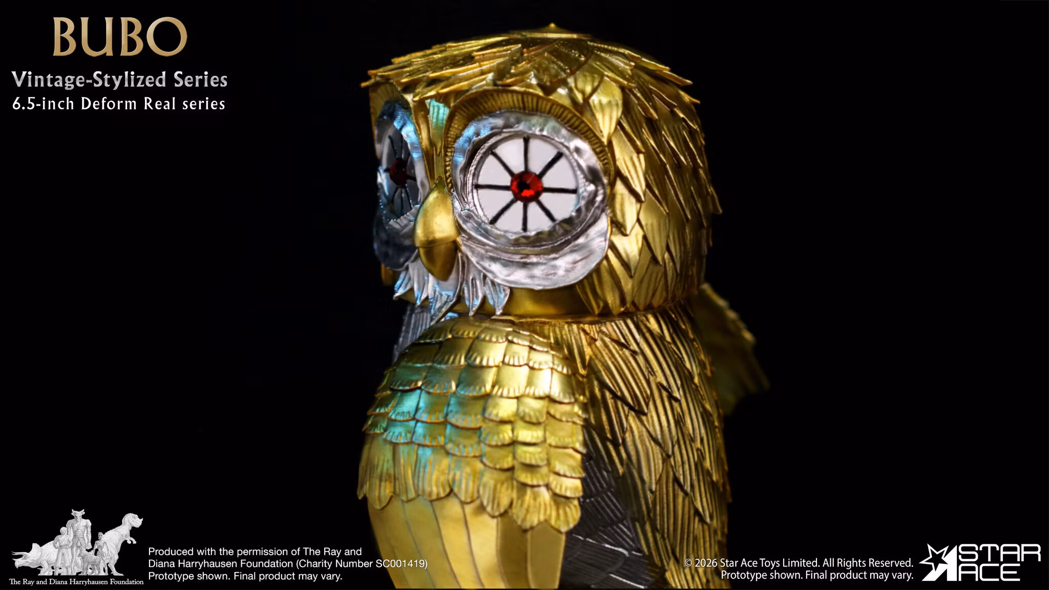 Clash of the Titans Ray Harryhausen Collection Vintage-Stylized Deform Real Series Bubo Soft Vinyl Figure