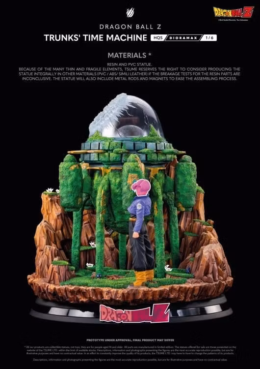 Dragon Ball Z HQS Dioramax Trunks' Time Machine 1/6 Scale Limited Edition Statue